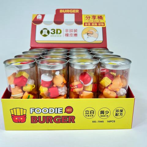 Foodie 3D Eraser Set