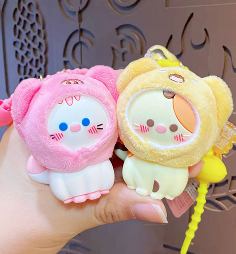 Cutie Hat Cat Keychain