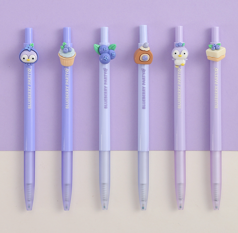 Blueberry Party Gel Ink Pen Black 0.5mm