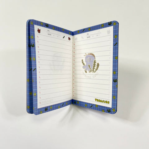 Dream Seeking Treasure Island A6 Lined Notebook