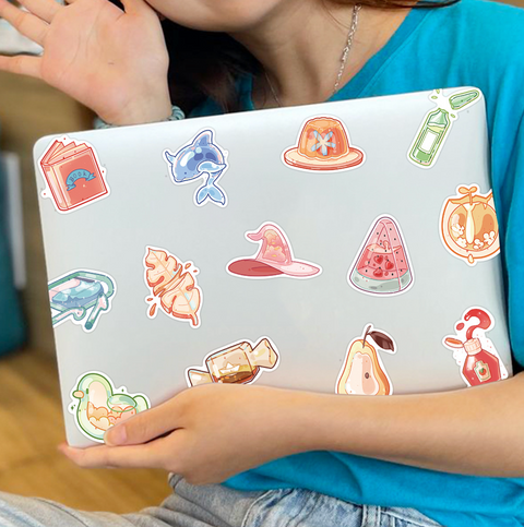 Jelly Dessert Vinyl Sticker 40pc