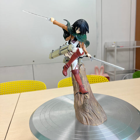 Attack on Titan Captain Mikasa on Stump Statue