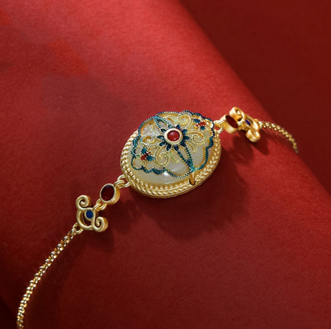 National Style Gold Bracelet 19cm