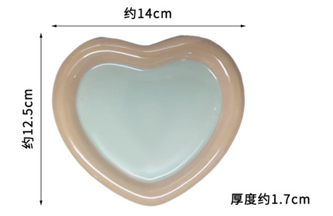 Heart Ceramic Cup and Saucer