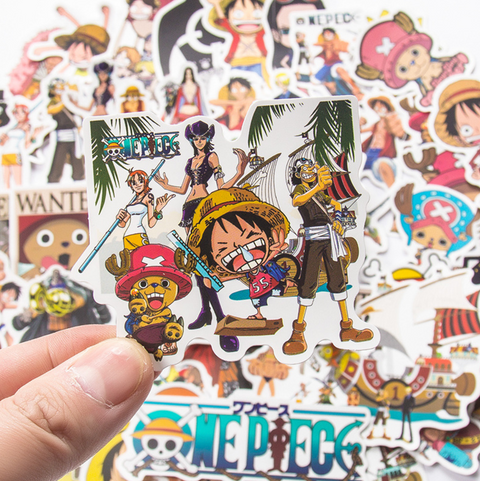 One Piece Waterproof Stickers 50pc