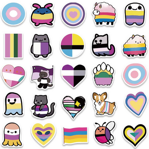 Pride Vinyl Stickers 50pc