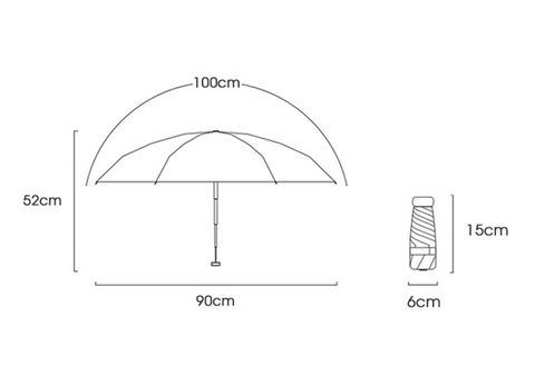 6 Bone Tiny Purse Umbrella