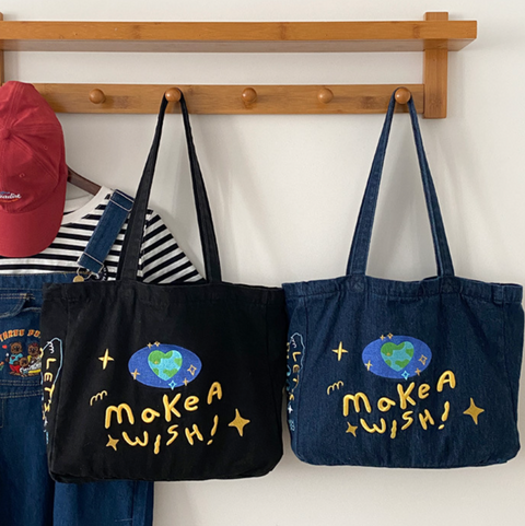 Make A Wish Canvas Tote