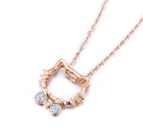 Hello Kitty Gold Necklace