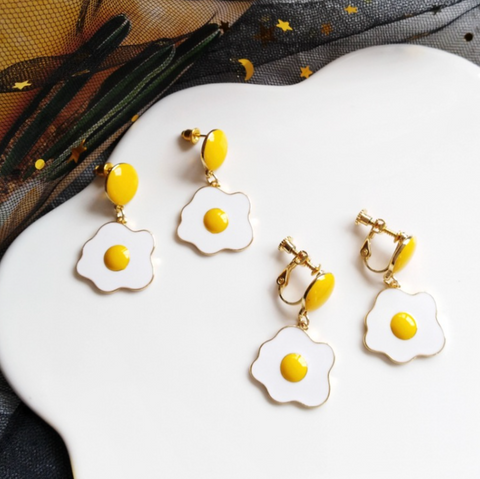 Scrambled Egg Earrings