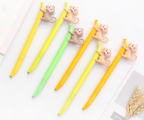 Monkey Gel Ink Pen Black 0.38mm