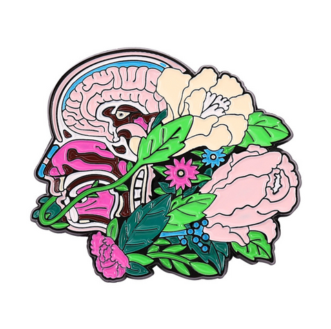 Female Flowers Pin