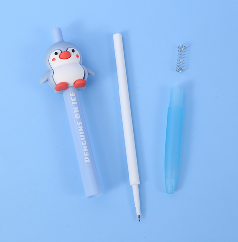 Penguin on Ice Gel Ink Pen Black 0.5mm