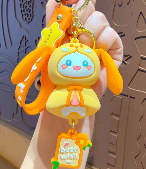 Starry Rabbit Keychain