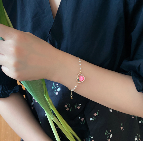 Pink Peach Bracelet