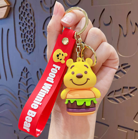 Winnie the Pooh Eats Keychain