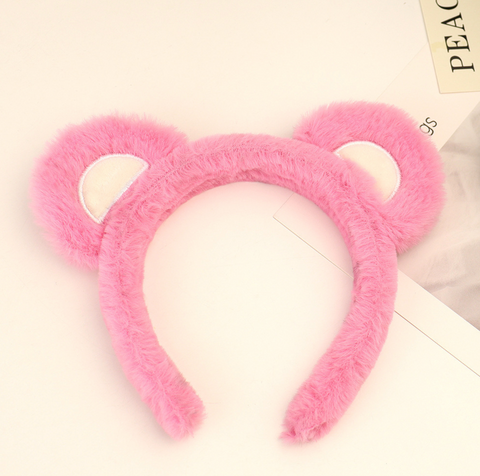 Fuzzy Bear Ear Head Bands