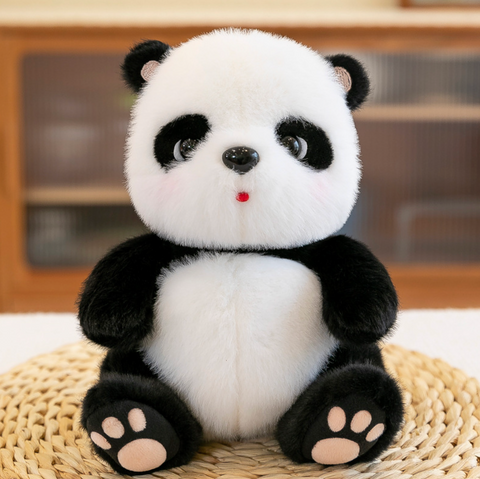Furry Panda Plush 25cm