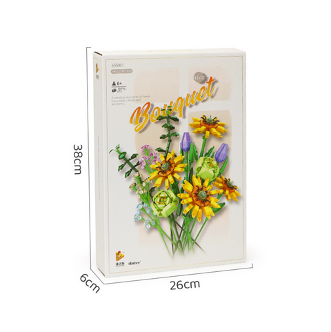 Panlos Flower Bouquet Building Block