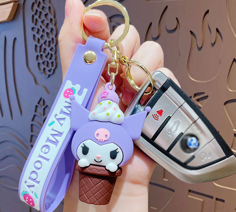 Ice Cream Cone Sanrio Keychain