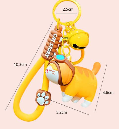 Cat Story Keychain