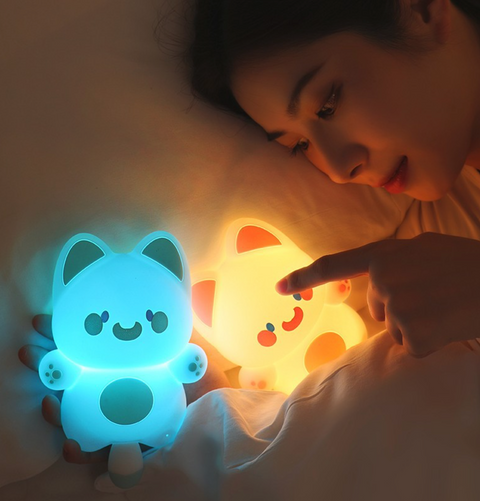 Screaming Cat Nightlight- Pink