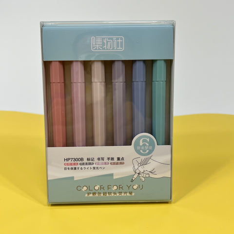 Soft Tip 6 Set Highlighter