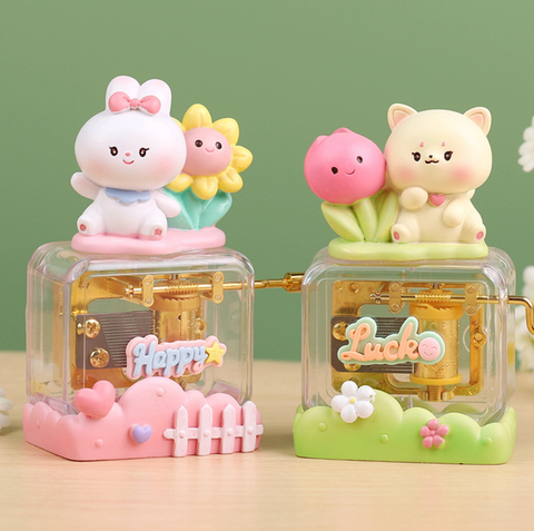 Sanrio Music Box Statue - Pink Bear