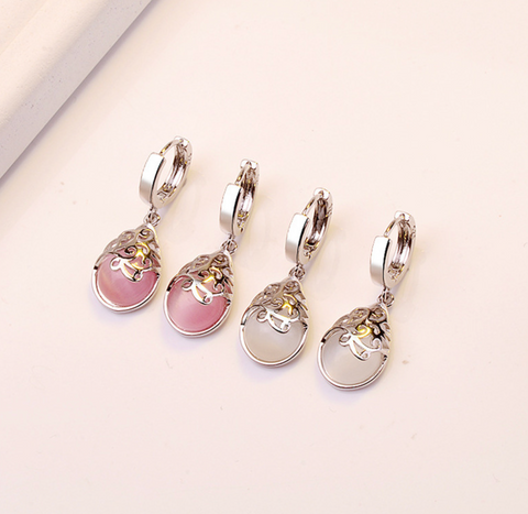 Moonlight Opal Dangle Earring