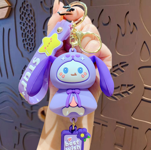 Starry Rabbit Keychain