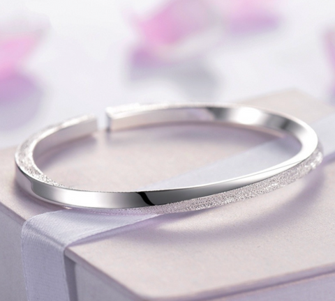 Matte Silver Bracelet