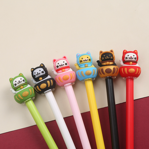 Lucky Cat Gel Ink Pen Black 0.5mmm
