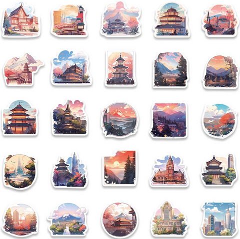 Animation Palace Vinyl Stickers 50pc