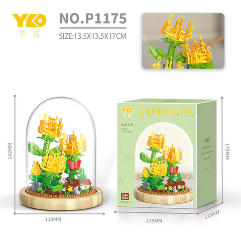 Floral Art Terrarium Building Block