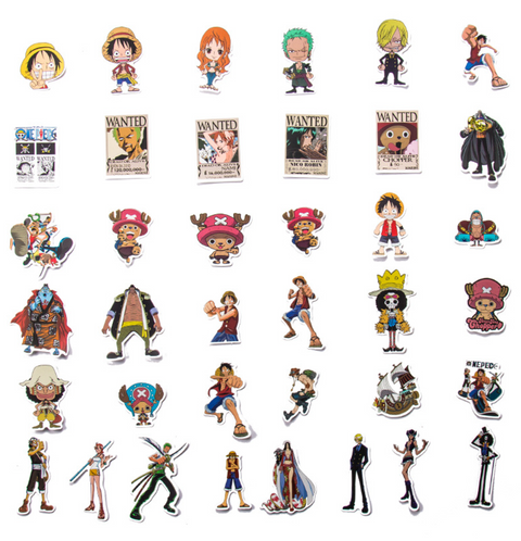 One Piece Waterproof Stickers 50pc