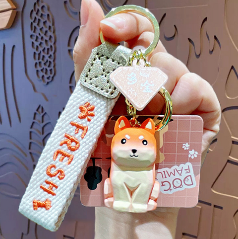 Dog Family Keychain