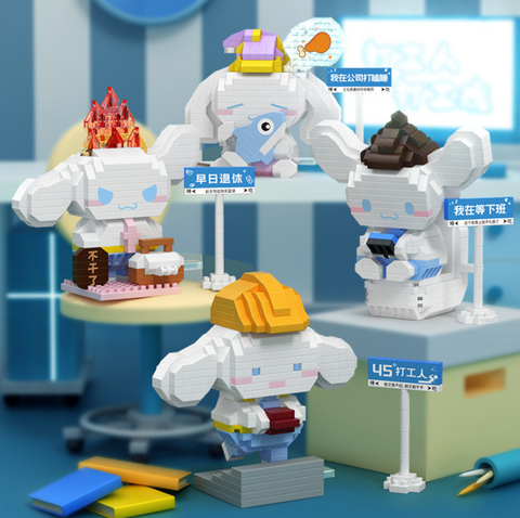 Cinnamonroll Working Hats Building Block