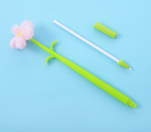 Yarn Flower Gel Ink Pen Black 0.5mm