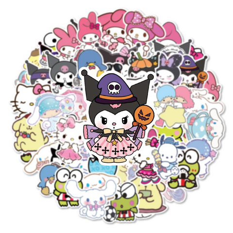Sanrio Hello Kitty Waterproof Stickers 50pc