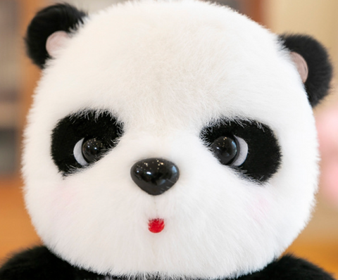 Furry Panda Plush 25cm