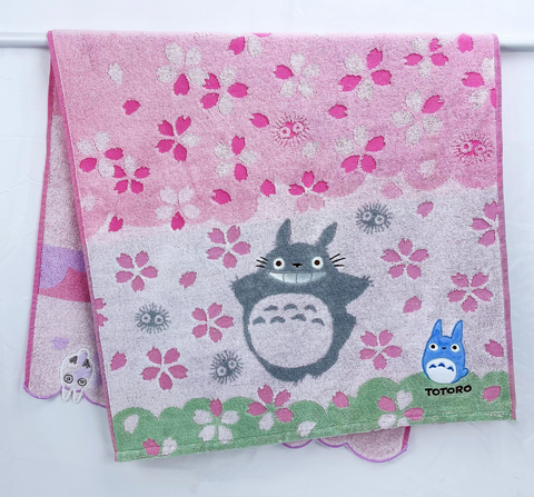 Totoro Cherry Blossoms Bath Towel 60*120