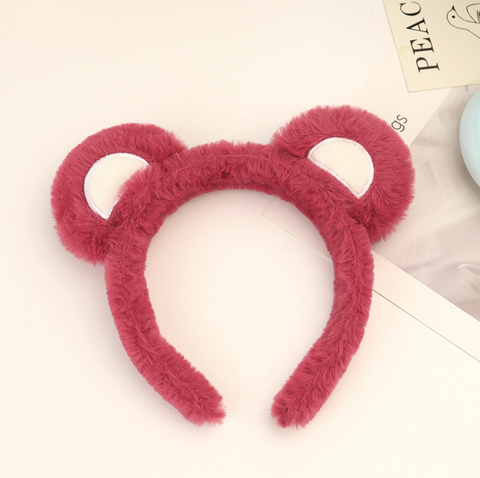 Fuzzy Bear Ear Head Bands