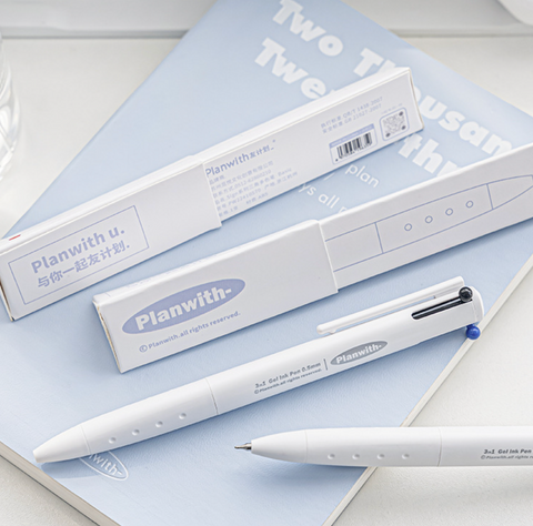 Planwith 3in1 Gel Ink Pen 0.5mm