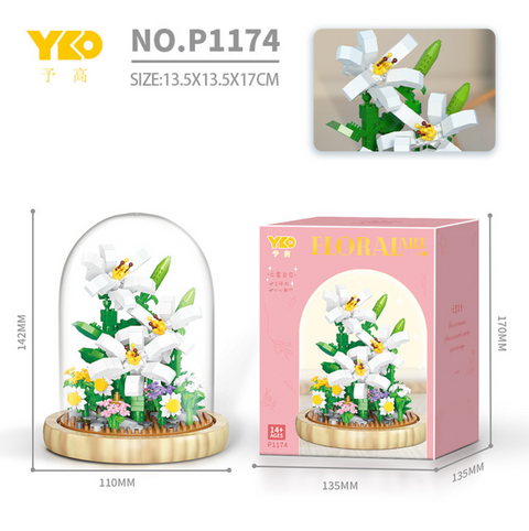 Floral Art Terrarium Building Block