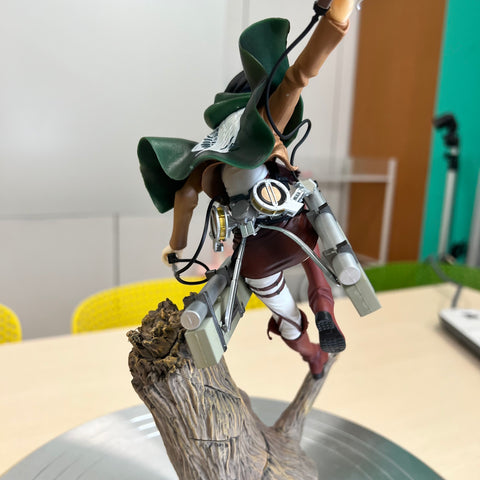Attack on Titan Captain Mikasa on Stump Statue
