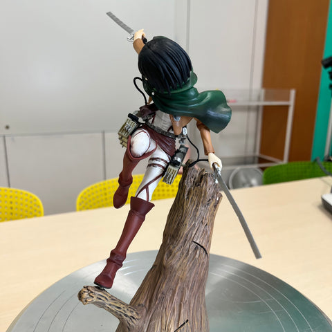 Attack on Titan Captain Mikasa on Stump Statue
