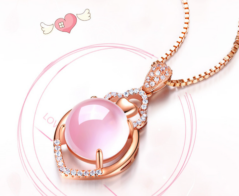 Rose Gold Hibiscus Necklace