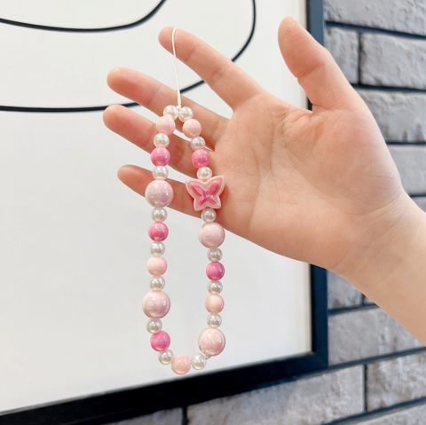 Pearl Butterfly Cellphone Charm