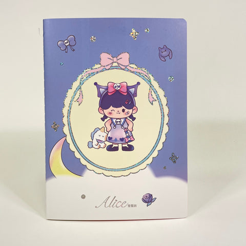 Alice in Wonderland Lined B5 Notebook