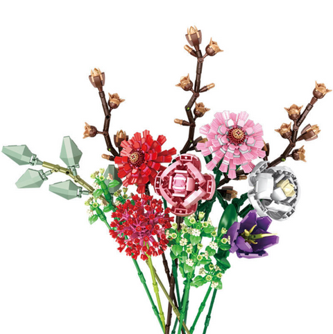 Panlos Flower Bouquet Building Block